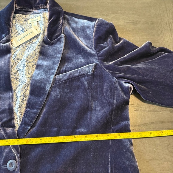 Sundance Silk Blend Velvet Blazer Jacket Size XL - Picture 7 of 11